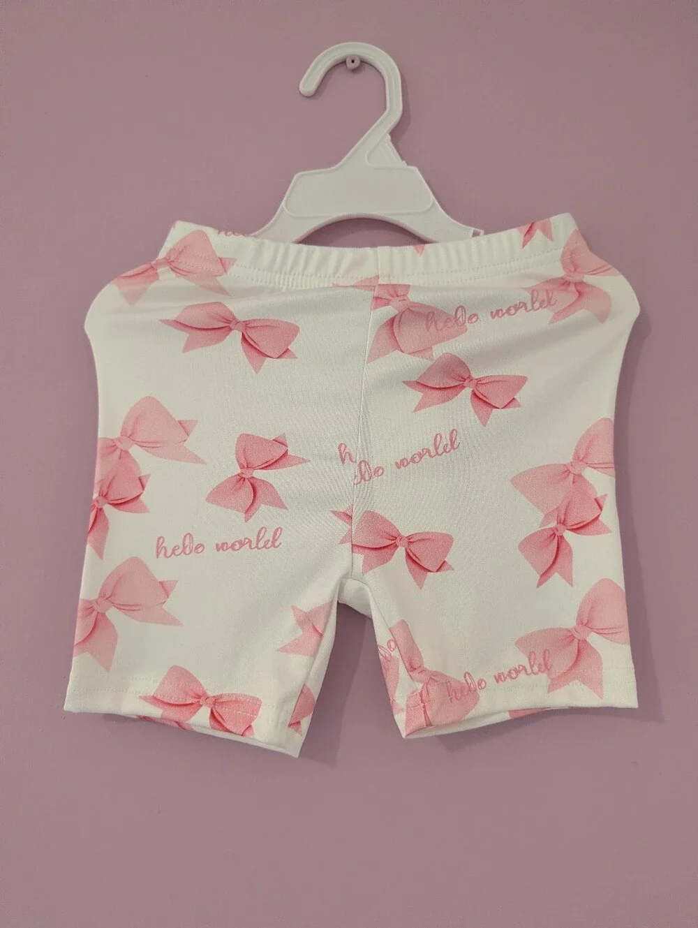 Kids Pink Bow Print Pajama Set - SIZE 2 NEW